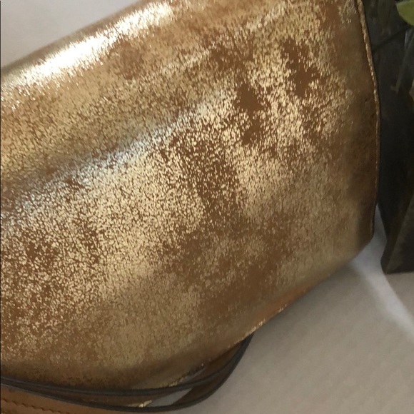 Tory Burch distressed gold bag, EUC! - Picture 8 of 8